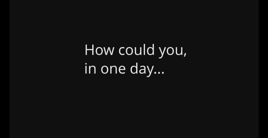 In One Day...